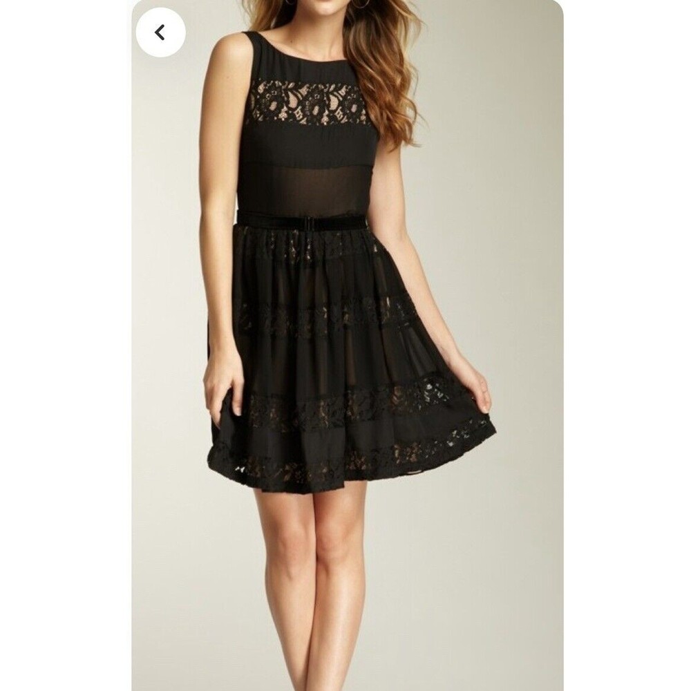 Jessica simpson dress size‎ 8 Black Lace NWT